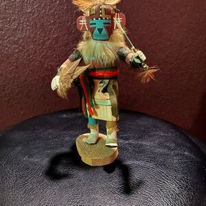 Vintage Handmade Kachina Warrior-signed by artist